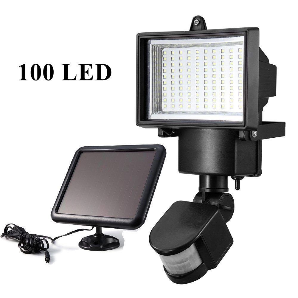 Solar LED 100 LED Security โครมไฟพลังงานแสงอาทิตย์ LED100 หลอด