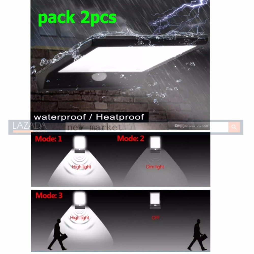 Solar light 36 LED + Motion sensor pack 2pcs