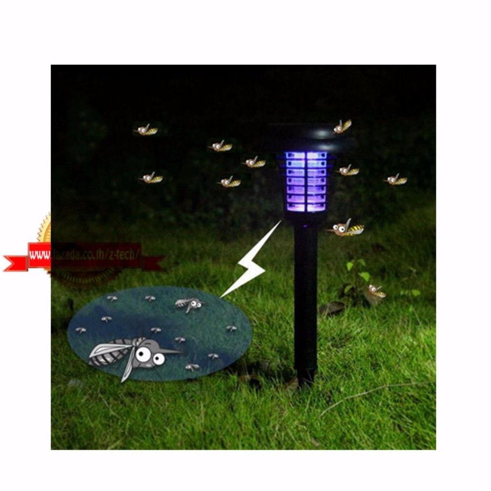 Solar light kill mosquito ไฟโซล่าเซลล์พลังงานแสงอาทิตย์กำจัดยุง