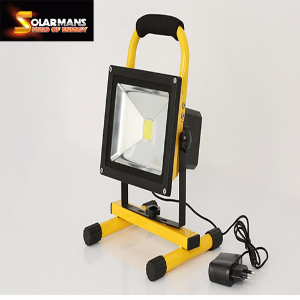 Solar man ไฟสปอร์ตไลท์ LED 30วัตต์ ตั้งแค้มป์ เดินป่า ไฟรถ ไฟบ้าน พกพาสะดวกน้ำหนักเบา