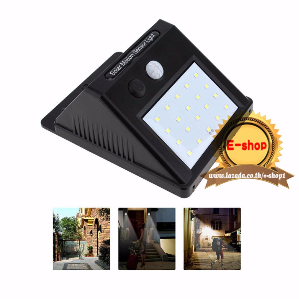 Solar motion sensor light ไฟติดผนังโซล่าเซลล์พลังงานแสงอาทิตย์ 20  led