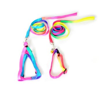 ขายด่วน Strengthen Colorful Pets Puppy Lead Harness Leash Traction RopeNylon โปรโมชั่นพิเศษ Strengthen Colorful Pets Puppy Lead Harness Leash Traction RopeNylon