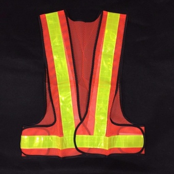 Suresafe เสื้อจราจรสะท้อนแสง รุ่นทรงวี แถบ 2\ สีส้ม สินค้านำเข้า Suresafe เสื้อจราจรสะท้อนแสง รุ่นทรงวี แถบ 2\ สีส้ม สินค้านำเข้า