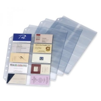 TOPS Cardinal Poly Business Card Refill Page, 10-Pack - intl