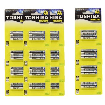 Toshiba ถ่าน AA ALKALINE Pack 2- 16 แพ็ค (32 ก้อน) ของแท้