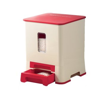 Tupperware ถังข้าวสารโมเดิร์นสแควร์ (สีแดง) Tupperware ถังข้าวสารโมเดิร์นสแควร์ (สีแดง)