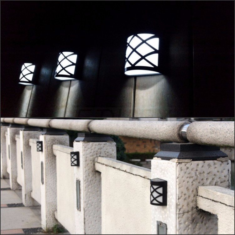 XML-Solar โคมไฟติดผนัง โซล่าเซลล์ 6 LED ทรงตาข่าย (เเสง : ขาว) XML-Solar โคมไฟติดผนัง โซล่าเซลล์ 6 LED ทรงตาข่าย (เเสง : ขาว)