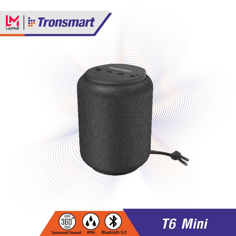 ดูภาพ Tronsmart Element T6 Mini Bluetooth Speaker เครื่องเสียง, Bluetooth, ลำโพงกลางแจ้ง, บลูทูธไร้สาย, เบสแน่น, กันน้ำ IPX6 - ประกันศูนย์ 1 ปี เพิ่มเติม Tronsmart Element T6 Mini Bluetooth Speaker เครื่องเสียง, Bluetooth, ลำโพงกลางแจ้ง, บลูทูธไร้สาย, เบสแน่น, กันน้ำ IPX6 - ประกันศูนย์ 1 ปี