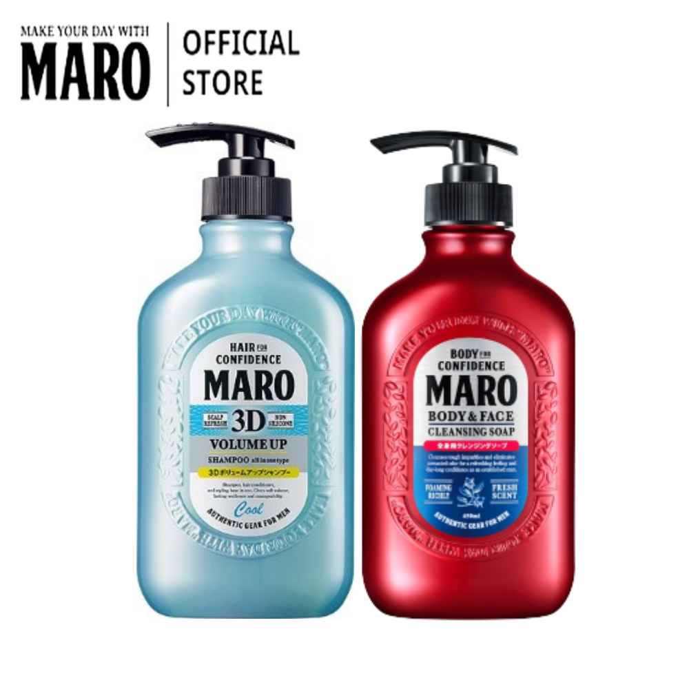 Maro X3 Hair & Body Set - 3D Volumn Cool & Cleansing Soap ราคา 820 บาท*ส่งฟรี