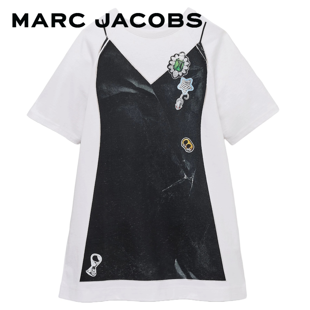 MARC JACOBS THE TROMPE L'OEIL T-SHIRT DRESS 2S5RDR083C14 SP25 ชุดเดรส ราคา 9,550 บาท*ส่งฟรี