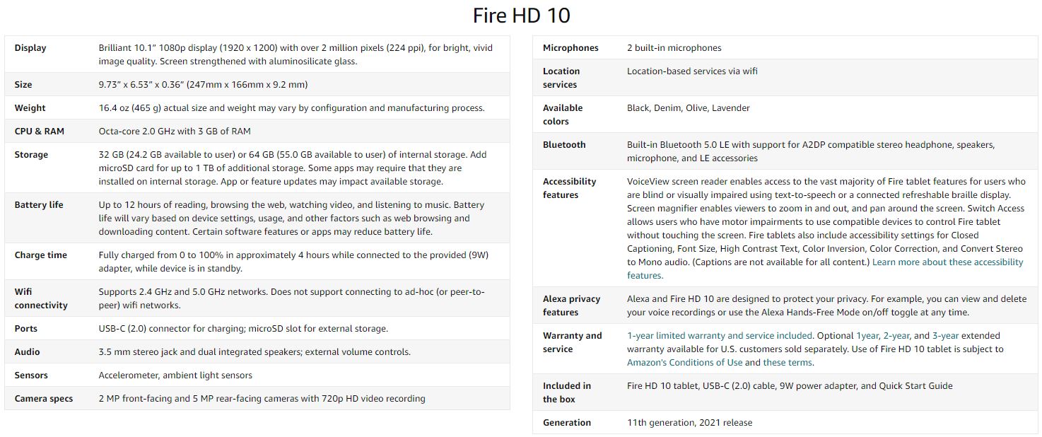 รูปภาพเพิ่มเติมเกี่ยวกับ Amazon Fire HD 10 tablet ( 11th Gen | 2021 Release) Amazon Fire HD 10.1 Inch , 1080p Full HD , 32GB or 64GB and Introd Fire HD 10 Plus tablet, 10.1", 1080p Full HD, 32GB or 64GB