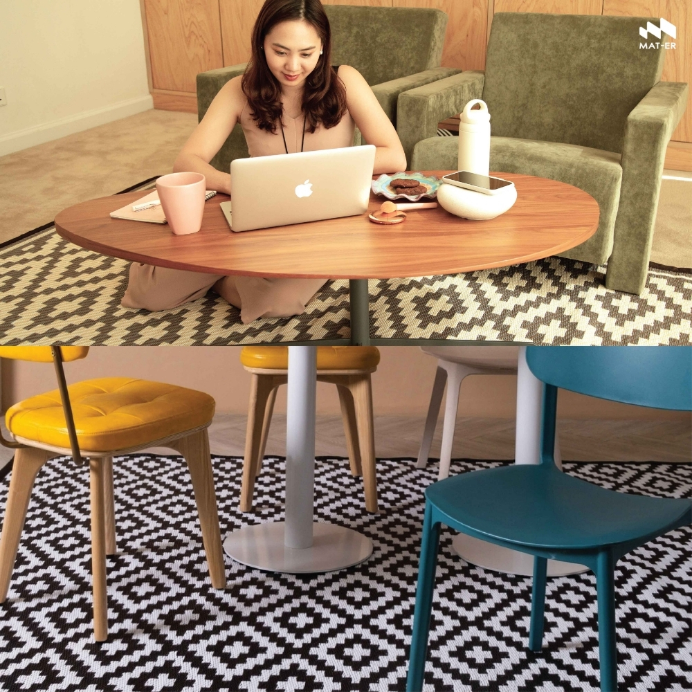 Mat-Er, a Carpet Substitute, Merry Merry Pattern – Modern Design, Dust-Free, Easy to Care For, Can Be Used on Both Sides. ราคา 1,350 บาท*ส่งฟรี