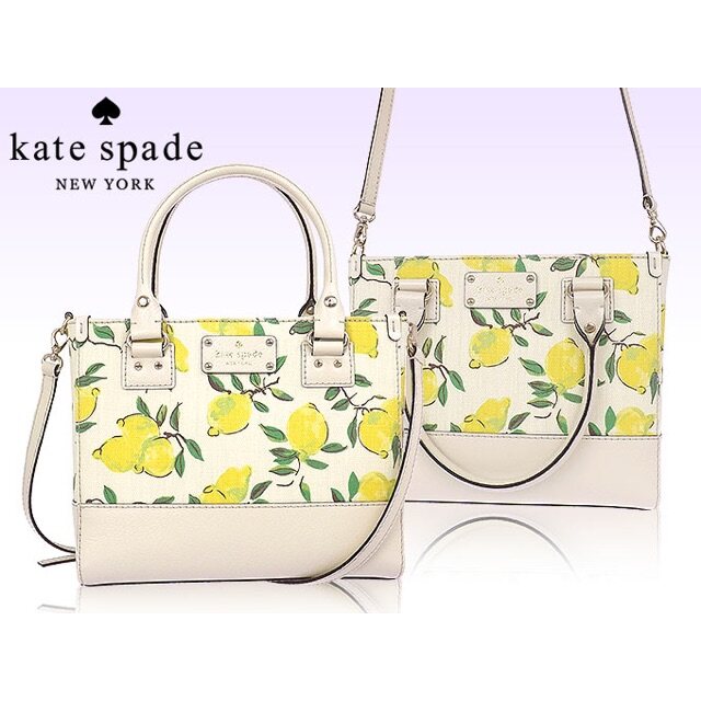 กระเป๋า Kate Spade ♠️Lemon collection tote bag เคทสเปรด ของแท้ 100% งาน  shop ไม่ใช่งาน outlet ค่ะ/รูปของจริงรูปที่ 6-9 