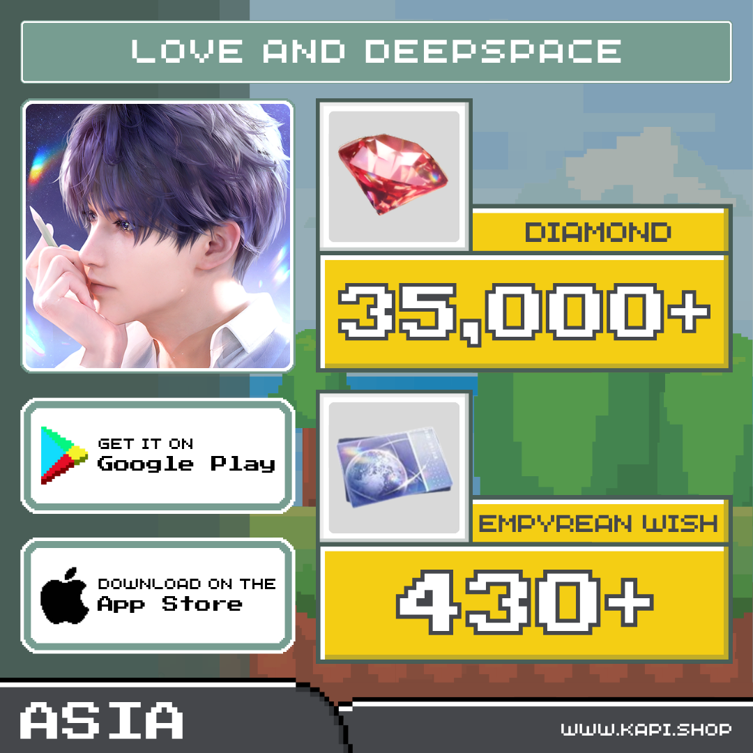 Love and Deepspace (Asia) - 35,000+ Diamonds ราคา 395 บาท*ส่งฟรี