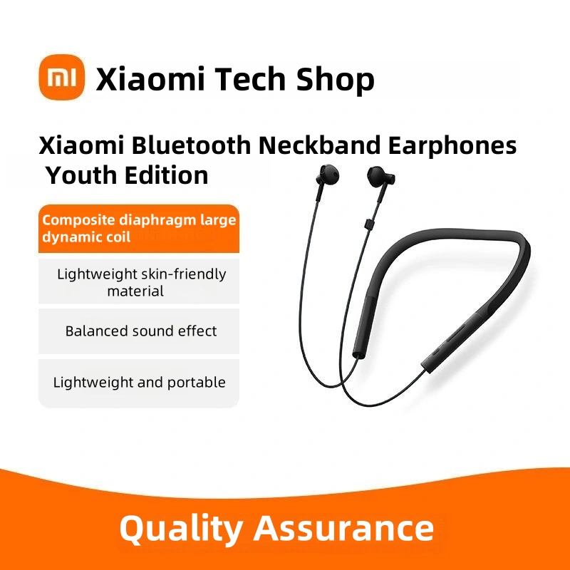 Xiaomi Bluetooth Collar Earphones Youth Edition Neck-hanging Neck-wearing In-ear Bluetooth Music Earphones ราคา 1,253 บาท*ส่งฟรี