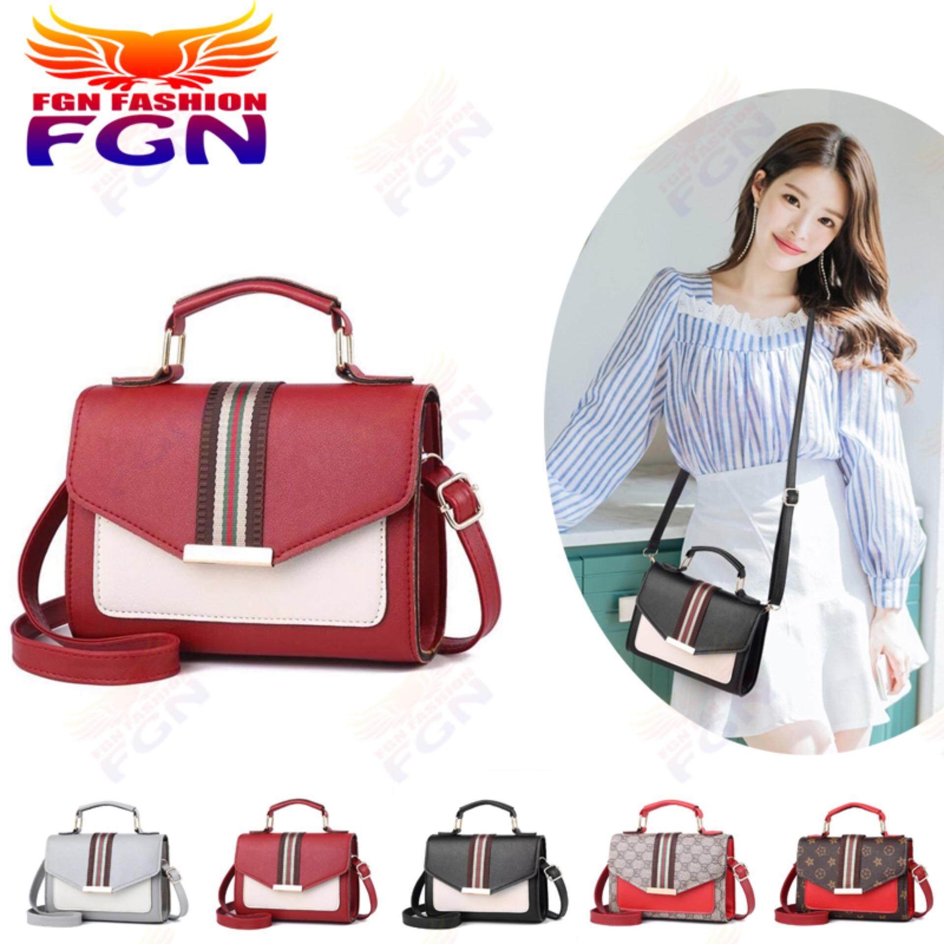  นครสวรรค์ FGN กระเป๋าสะพายข้าง กระเป๋าเป้ผ้าไนลอน รุ่น：FGN 072 มีสีให้เลือก5สี  สีแดง 
