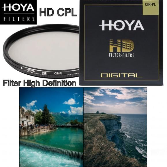 Hoya Filter HD CPL - มัลติโค้ด ขอบบาง กระจกนิรภัย ชิ้นเลนส์คุณภาพสูง Polarizer CIR-PL Filter High Definition C-PL