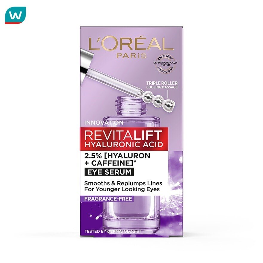 ลอรีอัล ปารีส รีไวทัลลิฟท์ ไฮยาลูรอนิค แอซิด อาย เซรั่ม 20 มล. บำรุงผิวรอบดวงตา by 	L Oreal Paris