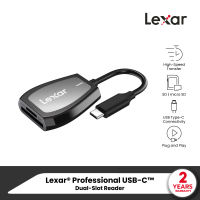Lexar Dual-Slot SD/MicroSD Card USB-C UHS-I UHS-II Card Reader (การ์ดรีดเดอร์) ใส่การ์ดได้ 2 ช่อง (LRW470U)