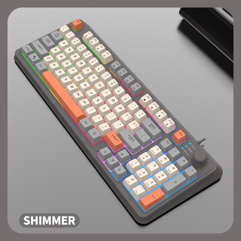K82 สาย 94 คีย์บอร์ดเกมมิ่งเชิงกลความรู้สึกเมมเบรนคีย์บอร์ดใช้ PC IOS