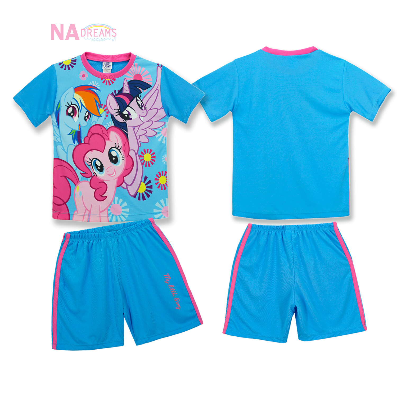 My Little Pony ชุดเซตเด็ก ลายลิขสิทธิ์แท้ ชุดเสื้อกางเกง ชุดเด็กผู้หญิงลาย โพนี่ My Little Pony จาก NADreams ชุดเด็กหญิง สีฟ้า ราคา 144 บาท*ส่งฟรี