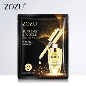 ภาพหน้าปกสินค้า**พิเศษซื้อ 10 ฟรี 1แผ่น** มาส์กโซซู ซูพรีม 24k โกลด์ มาส์กเซรั่มทองคำ ZOZU Supreme 24k gold foil mask N261 ซึ่งคุณอาจชอบสินค้านี้