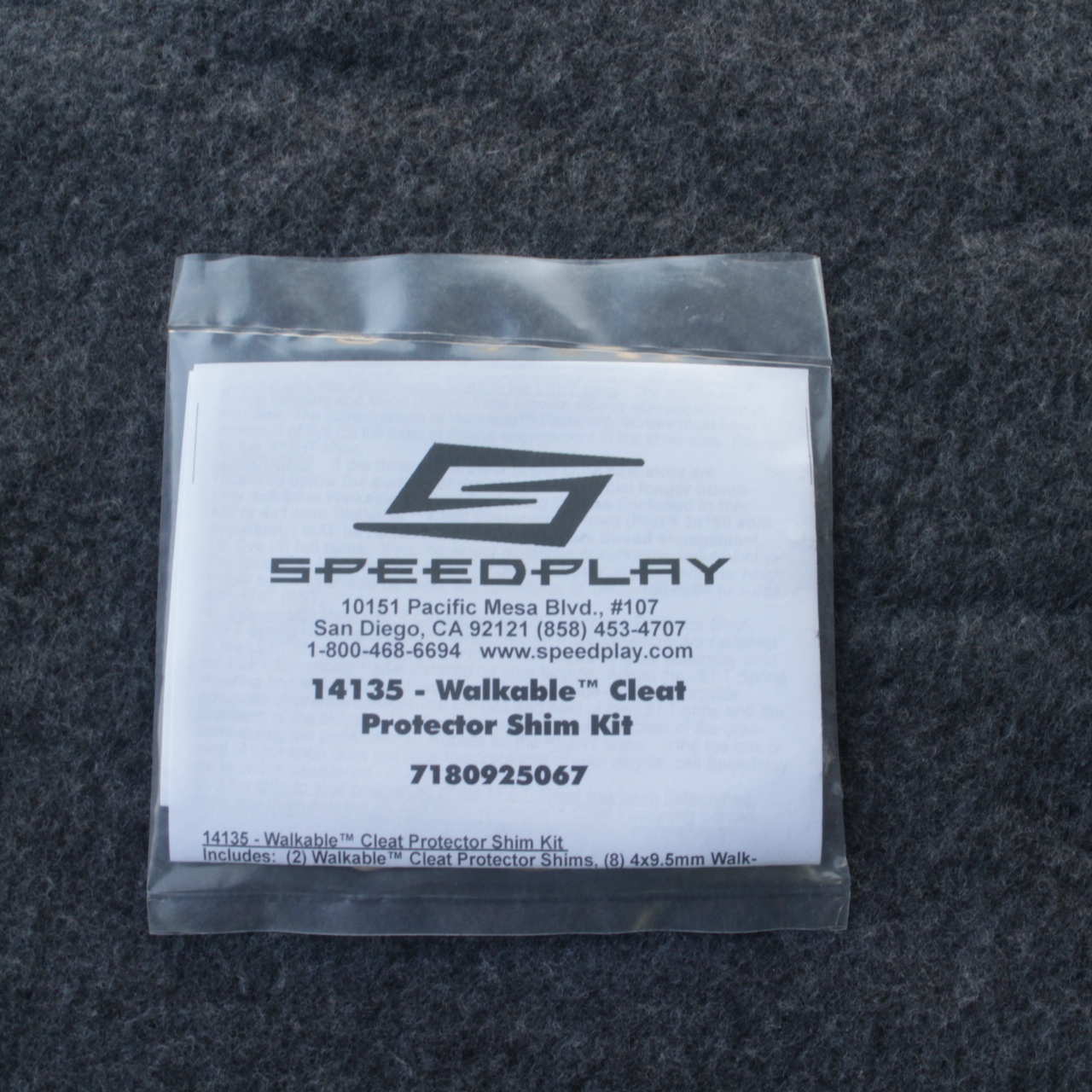 speedplay walkable cleat protector shim kit