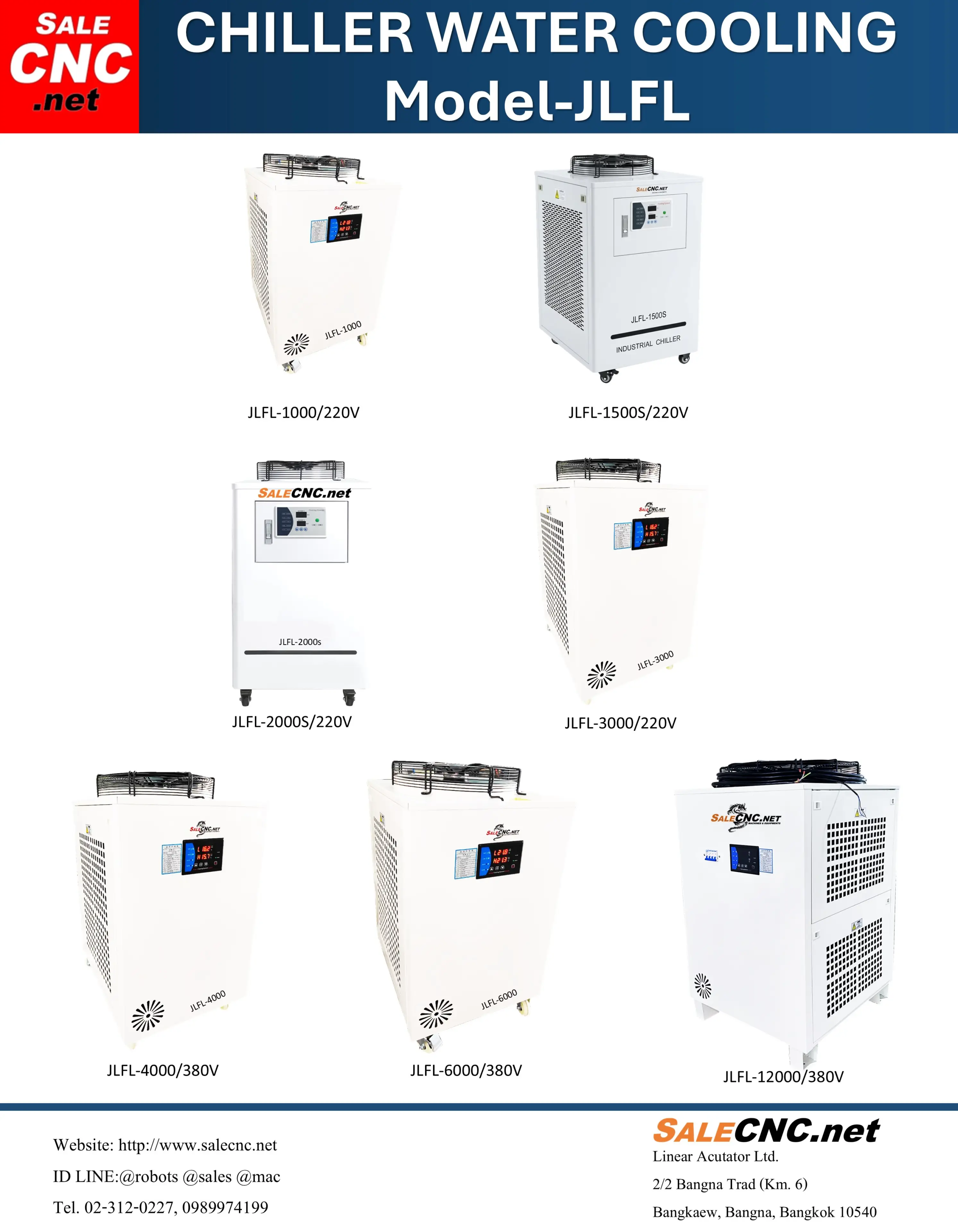 Chiller, Water Cooling Machine, Chiller Machine Jlfl-1000,1500,2000,3000/220V Jlfl-3000,4000,6000,8000/380V