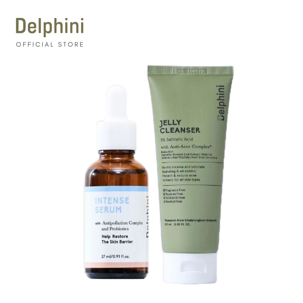Acne Clear Set : Jelly Cleanser & Intense Serum ราคา 1,150 บาท*ส่งฟรี