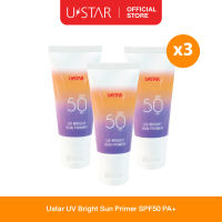 USTAR UV BRIGHT SUN PRIMER SPF50 PA+ ยูสตาร์ ยูวี ไบร์ท ซัน ไพรเมอร์ เอสพีเอฟ50 พีเอ+ ไพรเมอร์ปรับสีผิว เบลอผิว เบลอรูขุมขน กันแดด