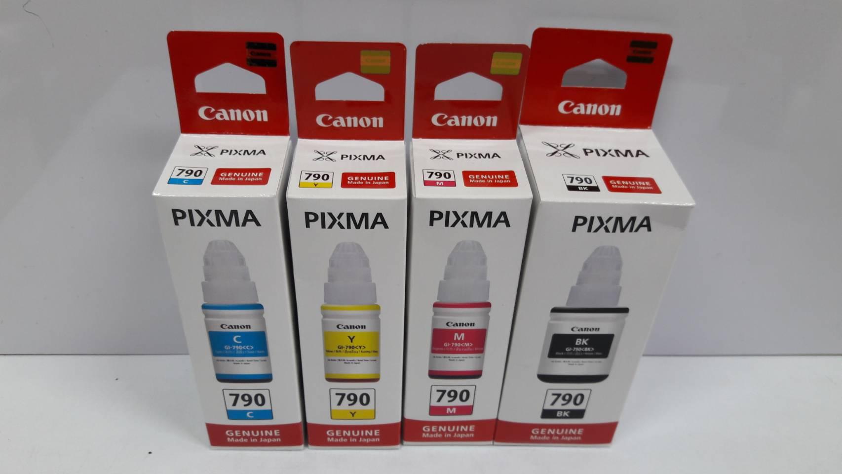 Canon ink Gl-790 /BK,C,Y,M (หมึกเติมของแท้) หมึกเครื่องปริ้นอิงค์เจ็ท Canon ink Gl-790 /BK,C,Y,M (หมึกเติมของแท้) หมึกเครื่องปริ้นอิงค์เจ็ท