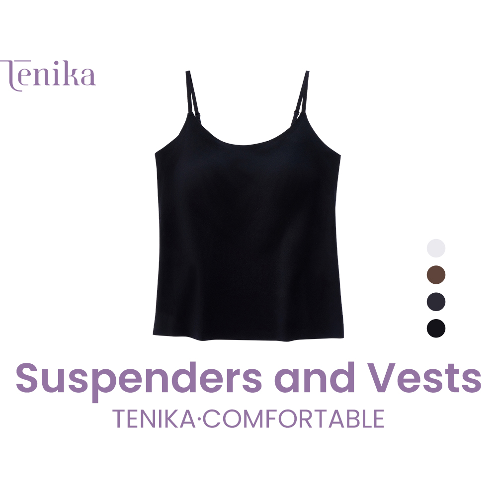 TENIKA Women Tank Top Seamless Crop Top Single Breasted Push Up Padded One Piece Soft Comfortable -007 ราคา 460 บาท*ส่งฟรี