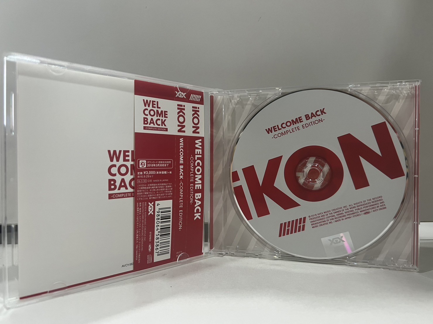 EDITION　WELCOME　BACK-COMPLETE　CD　IKON　ซีดีเพลงสากล　MUSIC　(M2D29)