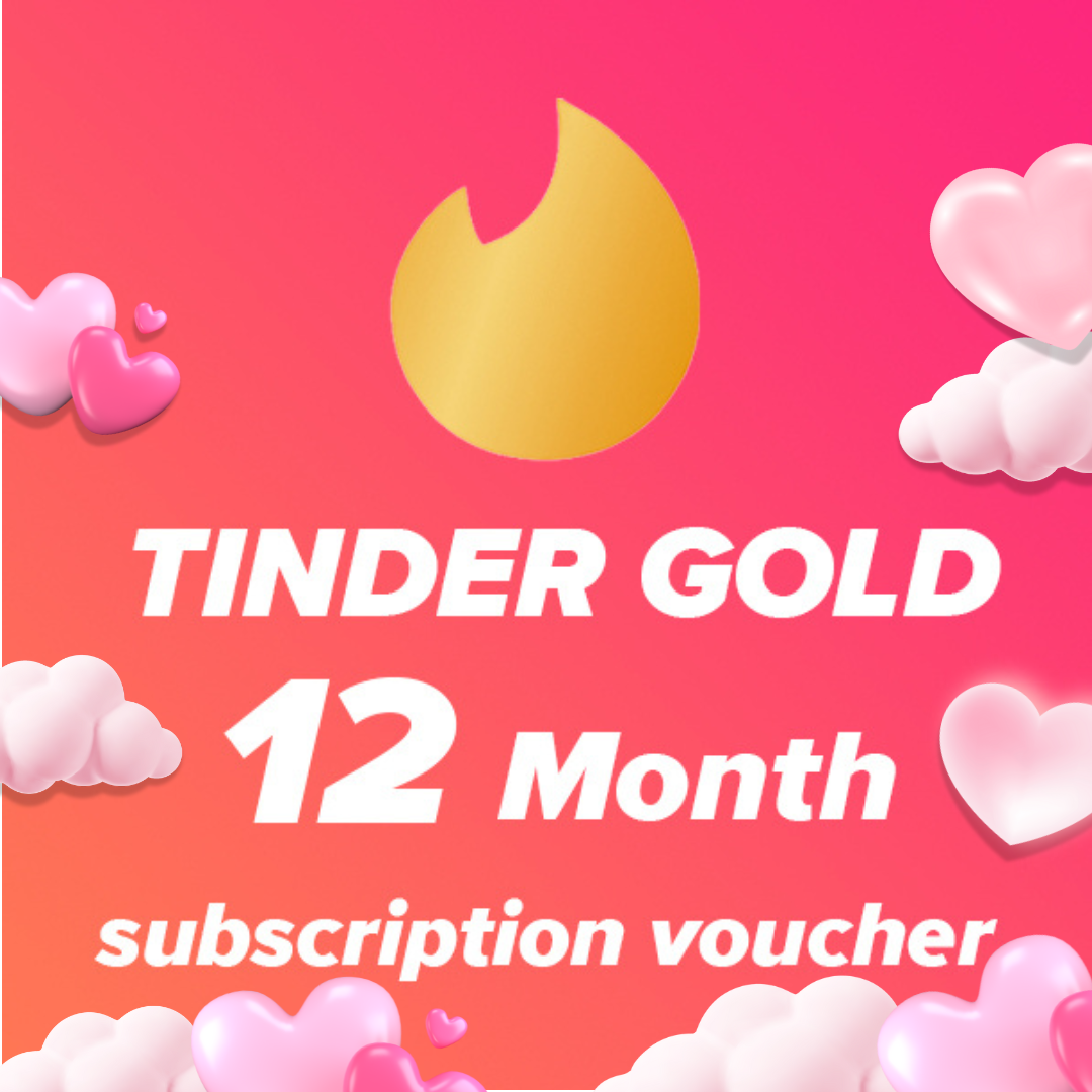 [Code for customers in Thailand only] Tinder: Gold 12 month subscription [Get the code at Lazada Wallet] ราคา 979 บาท*ส่งฟรี