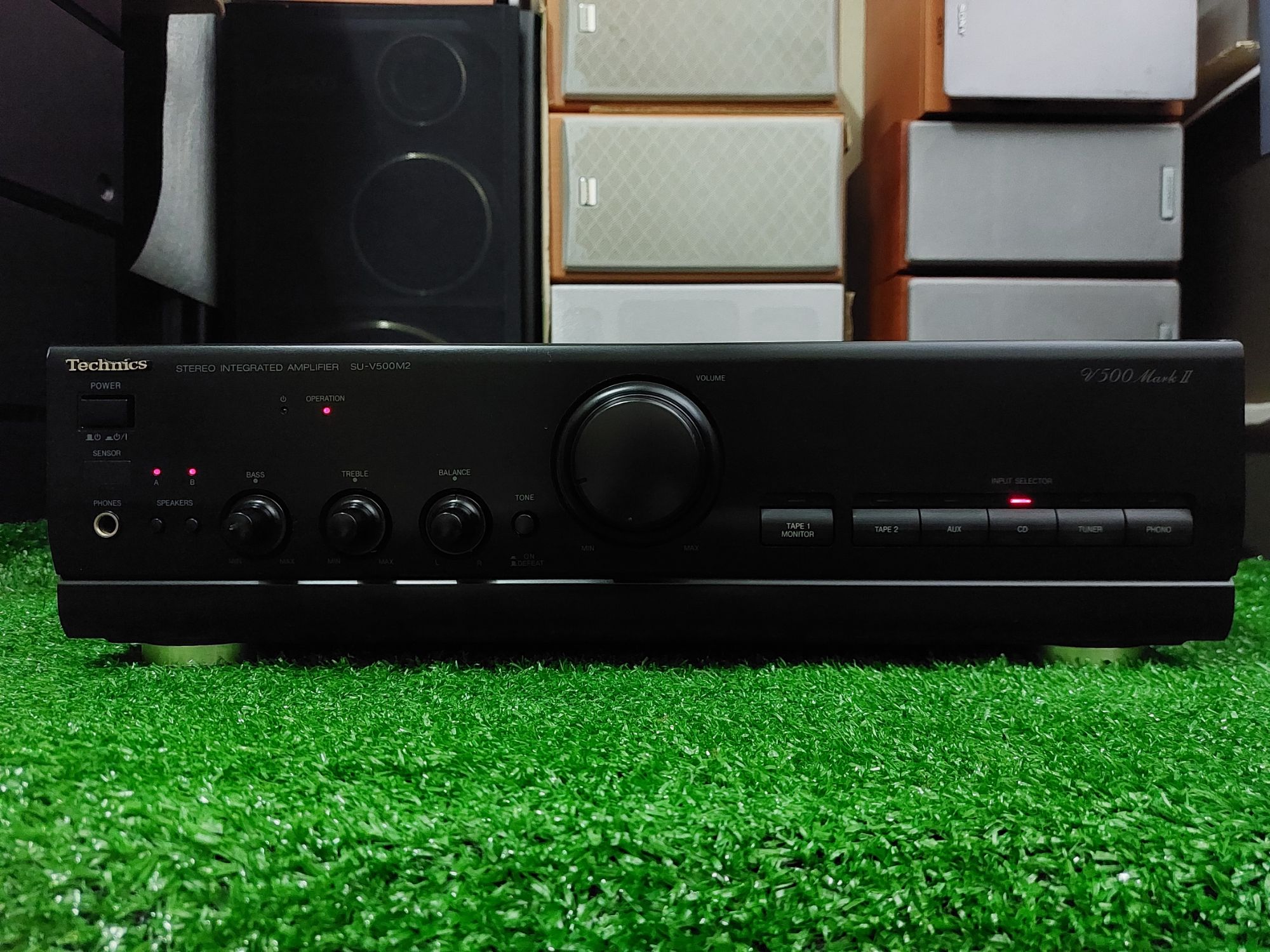 アンプ Technics SU-V500M2 Technics SU-V500 Mark II Stereo Amplifier made in Japan