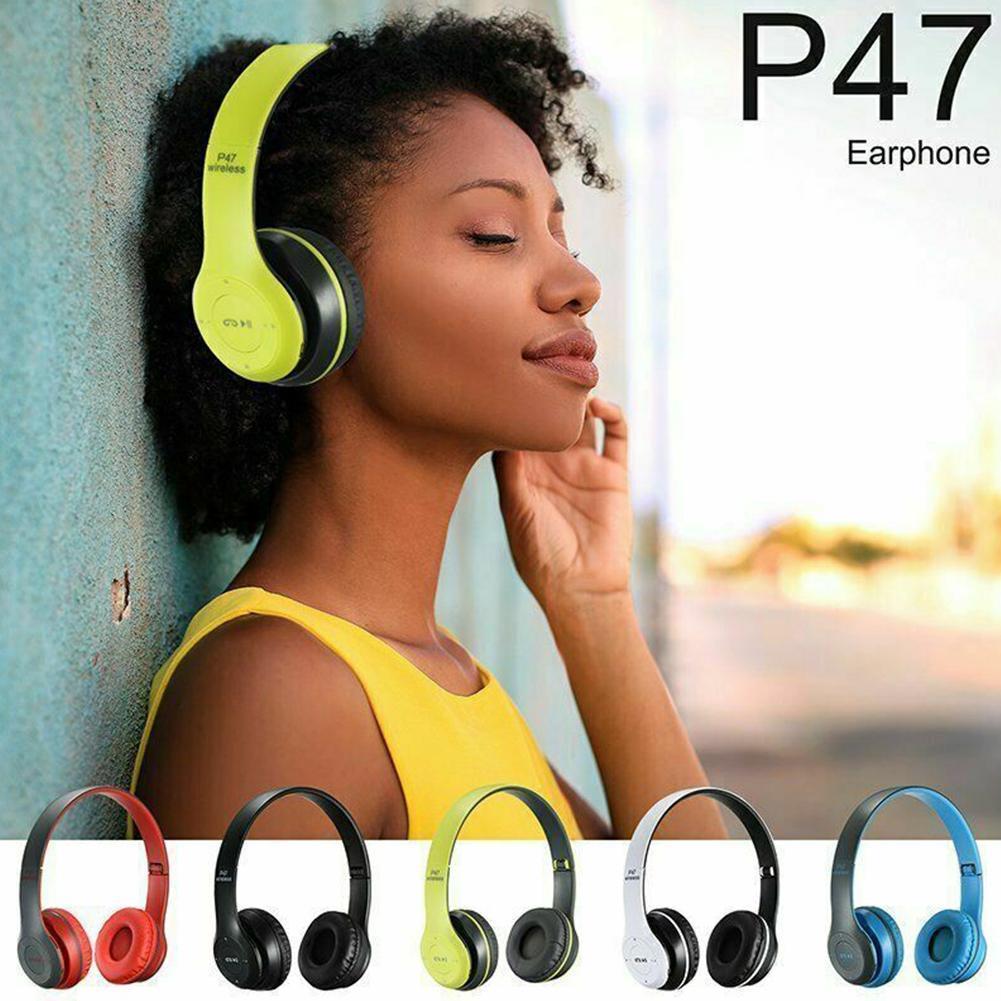 คำอธิบายเพิ่มเติมเกี่ยวกับ หูฟังไร้สาย Blth P47 หูฟังบลูทูธ ครอบหู ไร้สาย Wireless Blth Headphone เสียงสเตอริโอเบสหนัก