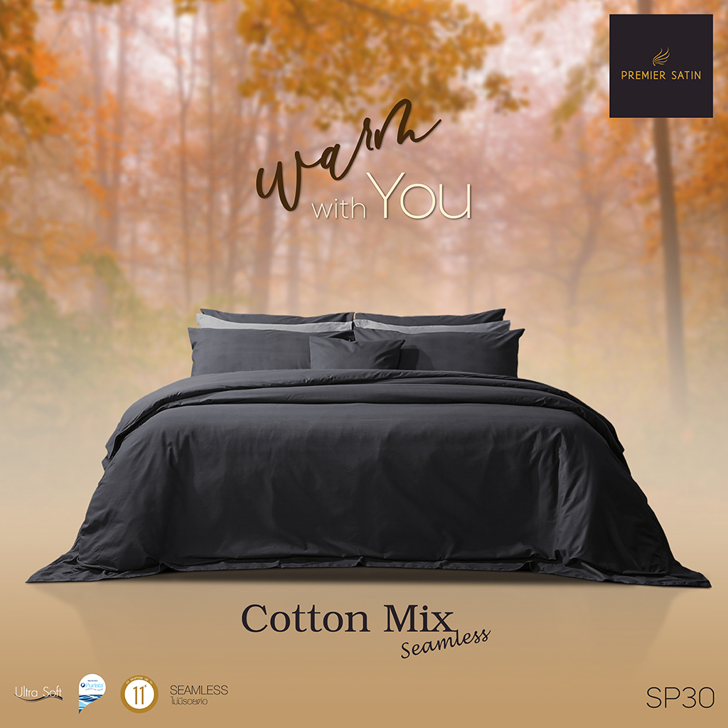 [NEW COLLECTION 2024] Premier Satin ชุดผ้าปูที่นอน 3.5 ฟุต 5 ฟุต 6 ฟุต 5 ชิ้น (ไม่รวมนวม) ป้องกันไรฝุ่น ราคา 590 บาท*ส่งฟรี