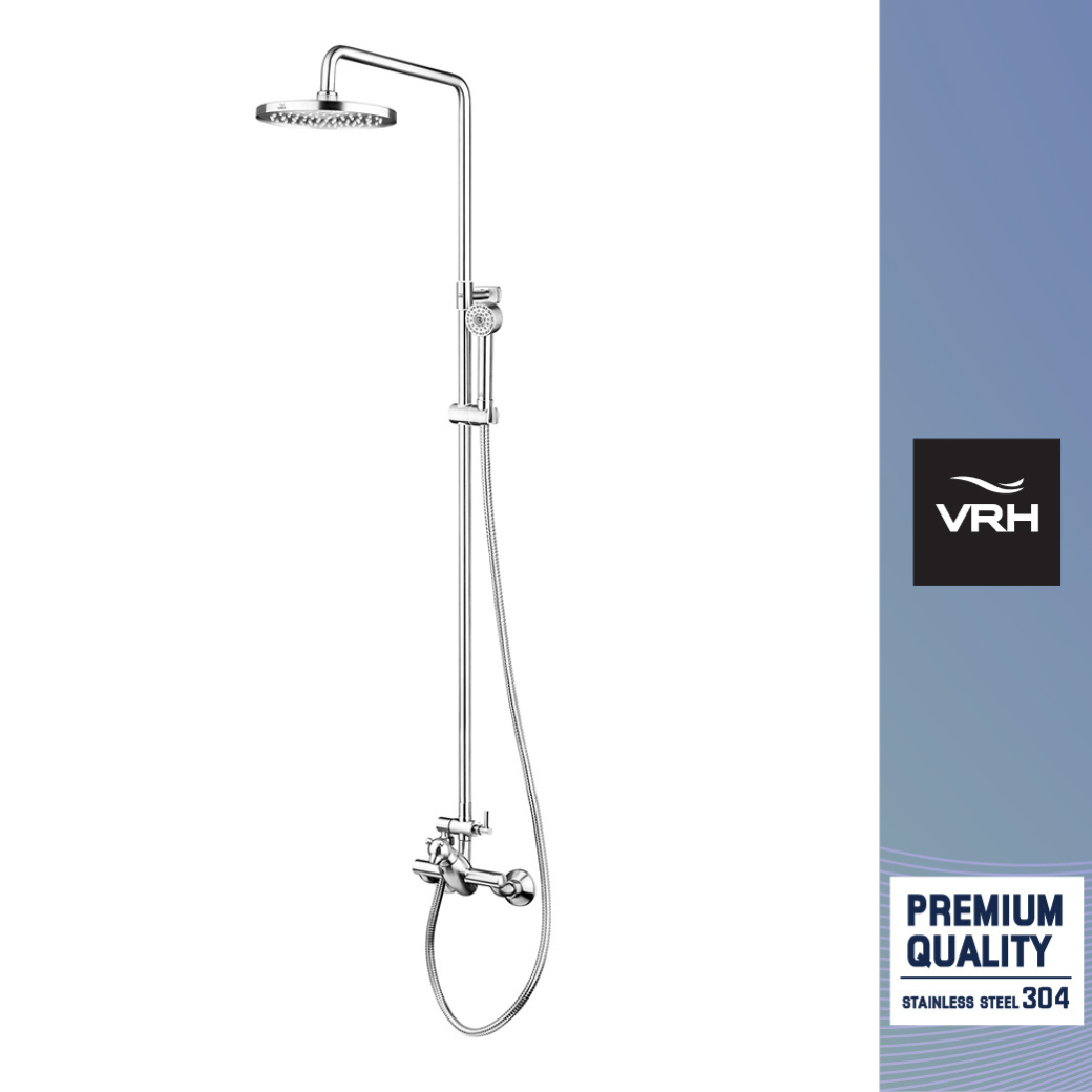 External Shower Set: Polar-B Wall Dual Control Mixer Shower Faucet with Diverter for Overhead Shower dia.8" and Hand Shower dia.2" ราคา 4,819 บาท*ส่งฟรี