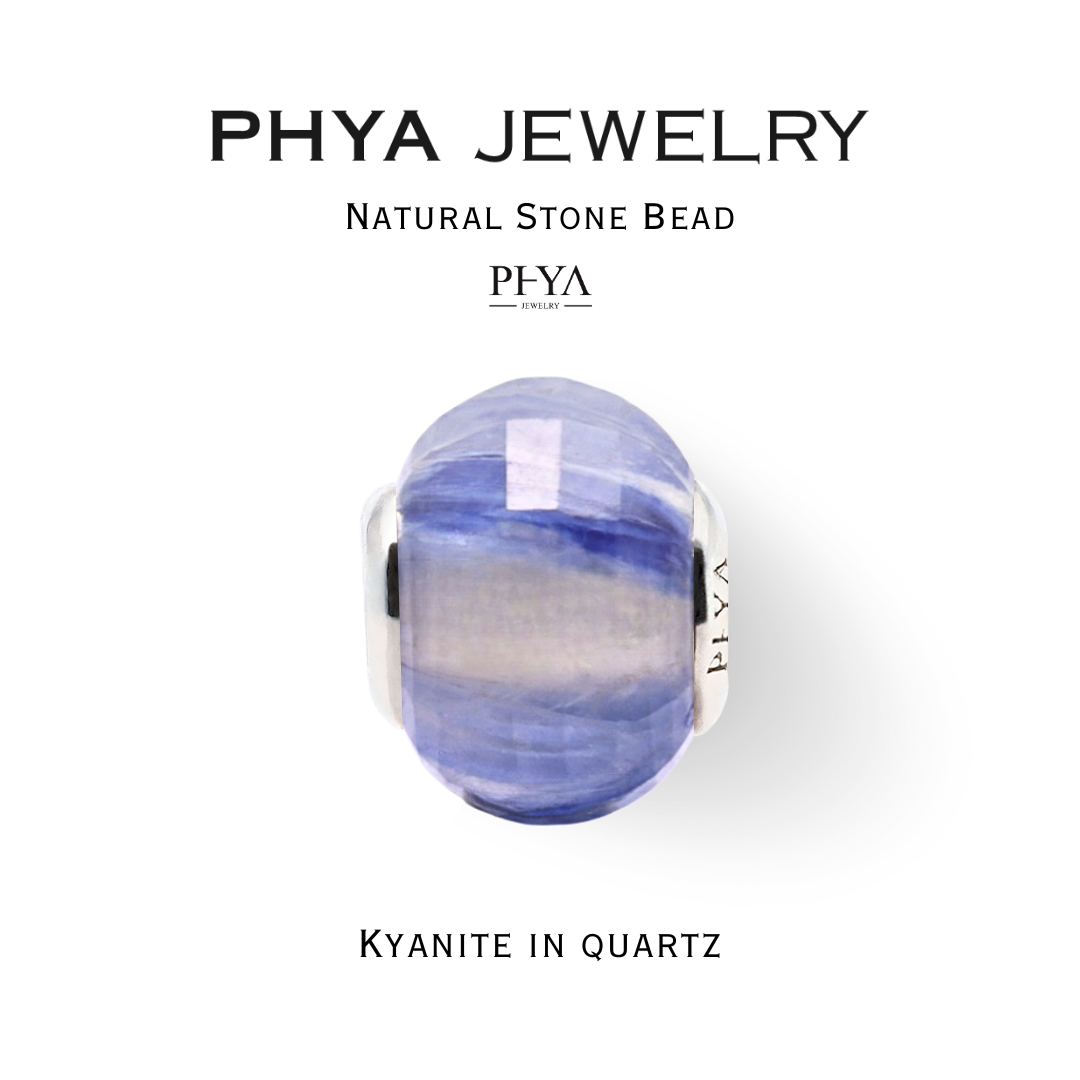 Phya Kyanite in Quartz Natural Stone Bead: Beads of Phya Kyanite - Kyanite in Quartz ราคา 3,000 บาท*ส่งฟรี