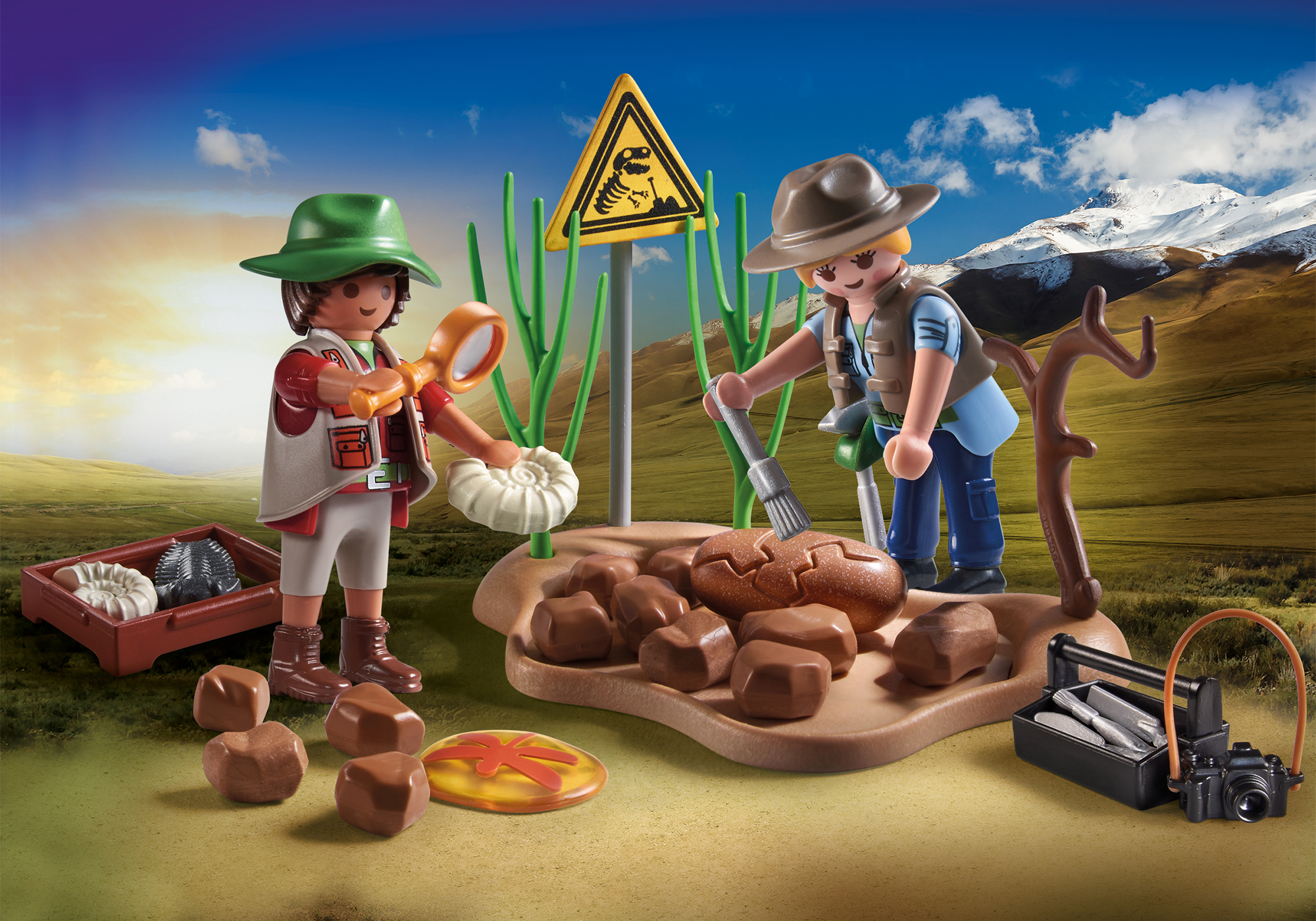 Playmobil 71805 Promo Pack Paleontology Dig Fossil Excavator Promo Pack ราคา 595 บาท*ส่งฟรี