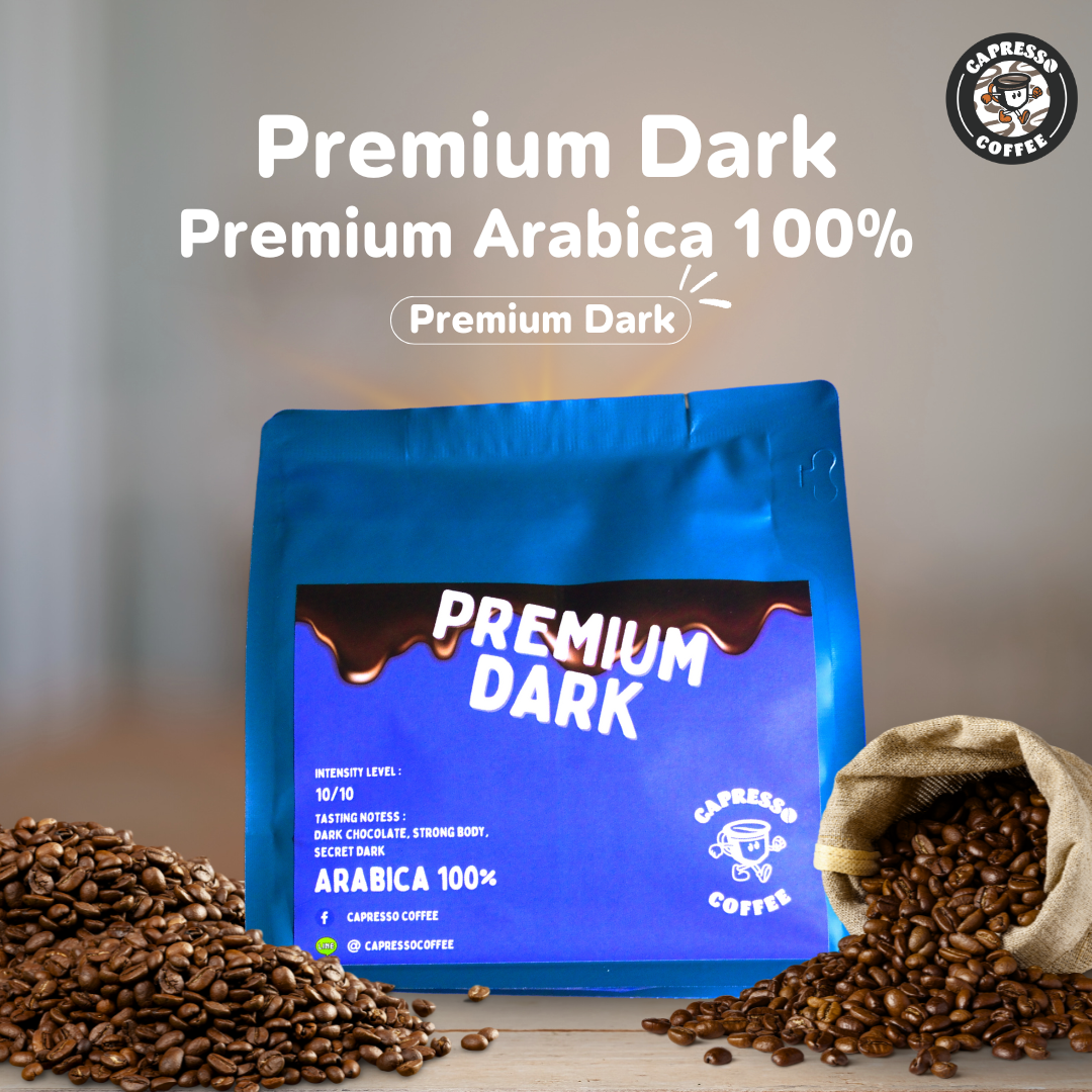 Capresso Premium Dark Coffee Bean Premium Arabica 100% ราคา 250 บาท*ส่งฟรี