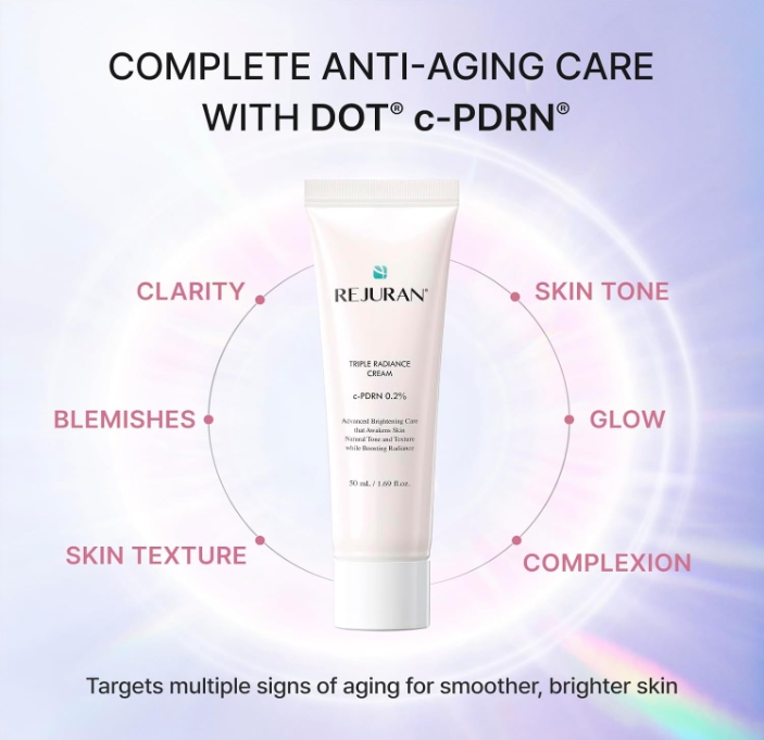 Rejuran Triple Radiance Cream C-Pdrn 0.2% 50 ml Rejuran Triple Radiance Cream. ราคา 1,400 บาท*ส่งฟรี