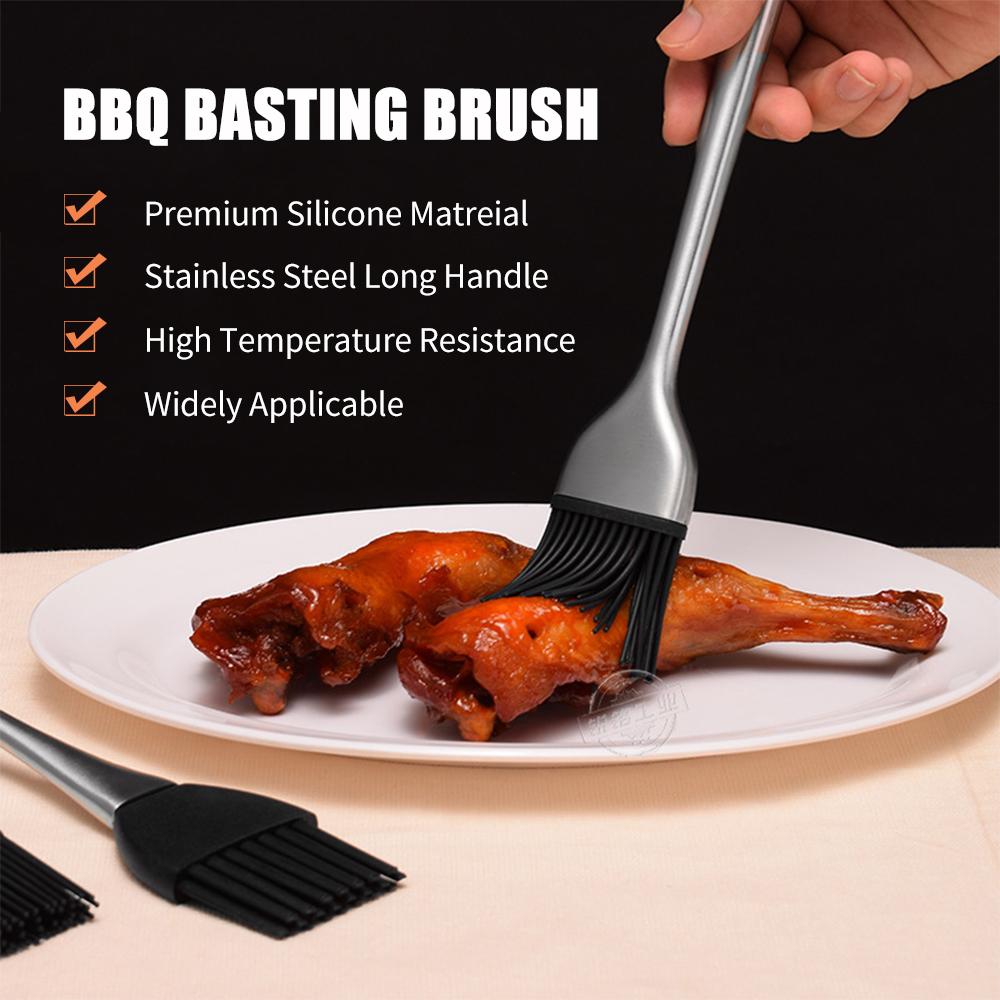  Silicone Basting Brush and Pastry Brush for Baking, BBQ Grill  Brush, Oil Brush for Cooking Brush - Spread Butter Sauce Silicone Grill  Brush -Kitchen Cooking Brush - Silicone Brush Cooking: Home