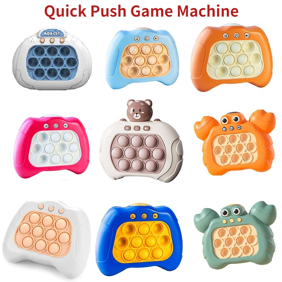 Hot Pop Quick Push Bubbles Game Console Series Toys Funny Whac-A-Mole Toys  for Kids Boys and Girls Adult Fidget Anti Stress Toys