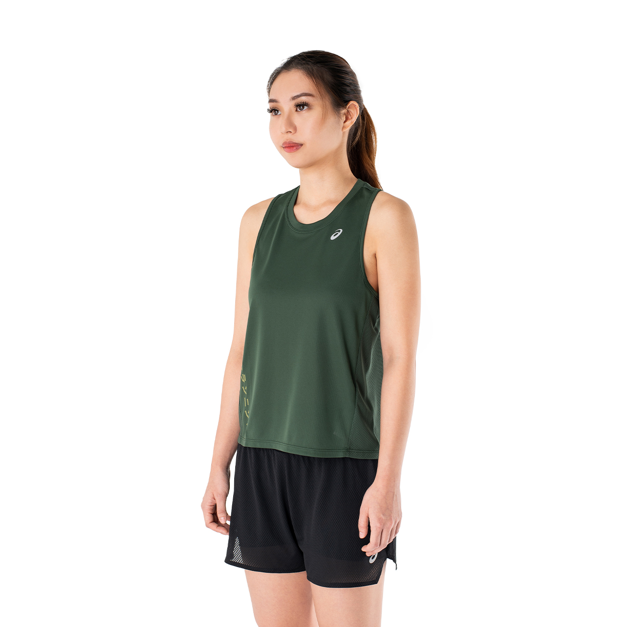 ASICS : KATAKANA TANK WOMEN RUNNING ผู้หญิง เสื้อกล้าม ของแท้ RAIN FOREST ราคา 480 บาท*ส่งฟรี