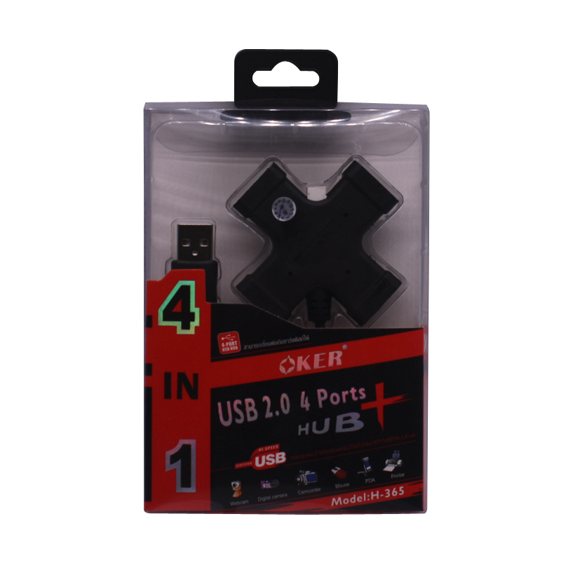 OKER USB Hub 4Port H-365 แยกช่องยูเอสบี1ออก4