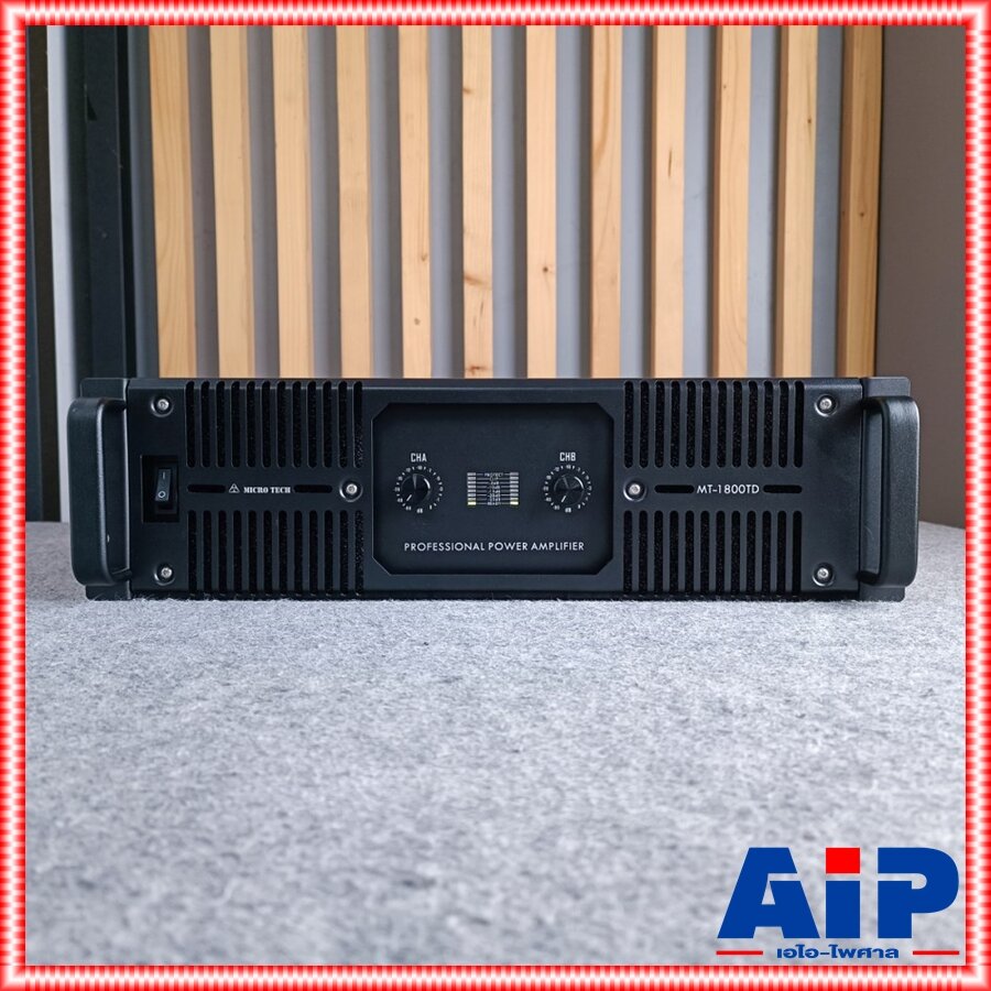 MICROTECH MT-1800TD poweramp เพาเวอร์แอมป์ ไมโครเทค ระบบหม้อแปลง คลาส TD ขนาด 3U กำลังขับ 1800 วัตต์ MT 1800 TD MT1800TD เอไอ-ไพศาล ราคา 17,990 บาท*ส่งฟรี