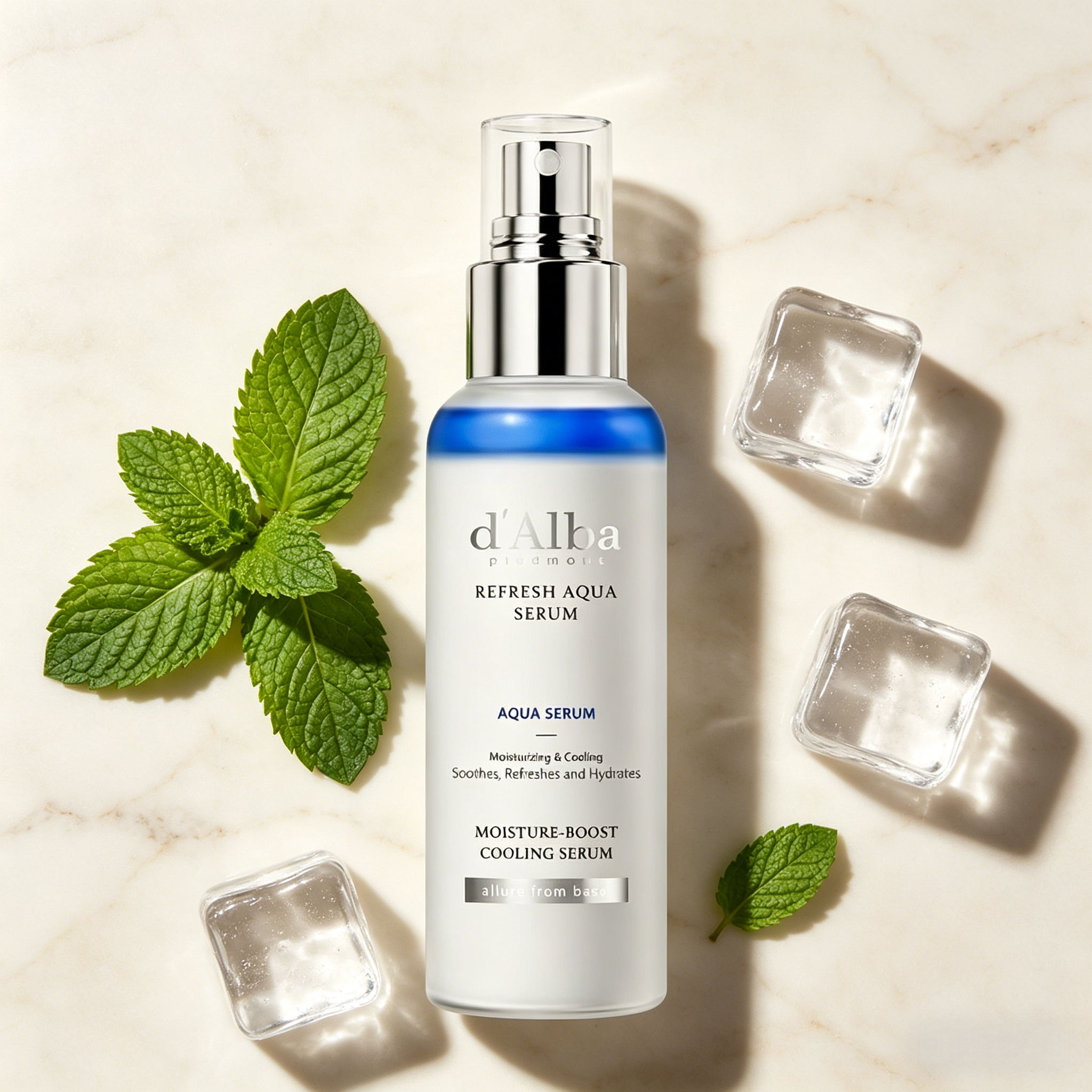 Imported from France, D'Alba Piedmont Italian White Truffle Refresh Aqua Serum, All-In-One Skin Care Mist, Vegan Formula, Light and Comfortable, Not Sticky. Deeply Moisturizes. Accelerates Skin Radiance, Has an Aura, Does Not Clog Pores. Can Be Used on Al ราคา 458 บาท*ส่งฟรี
