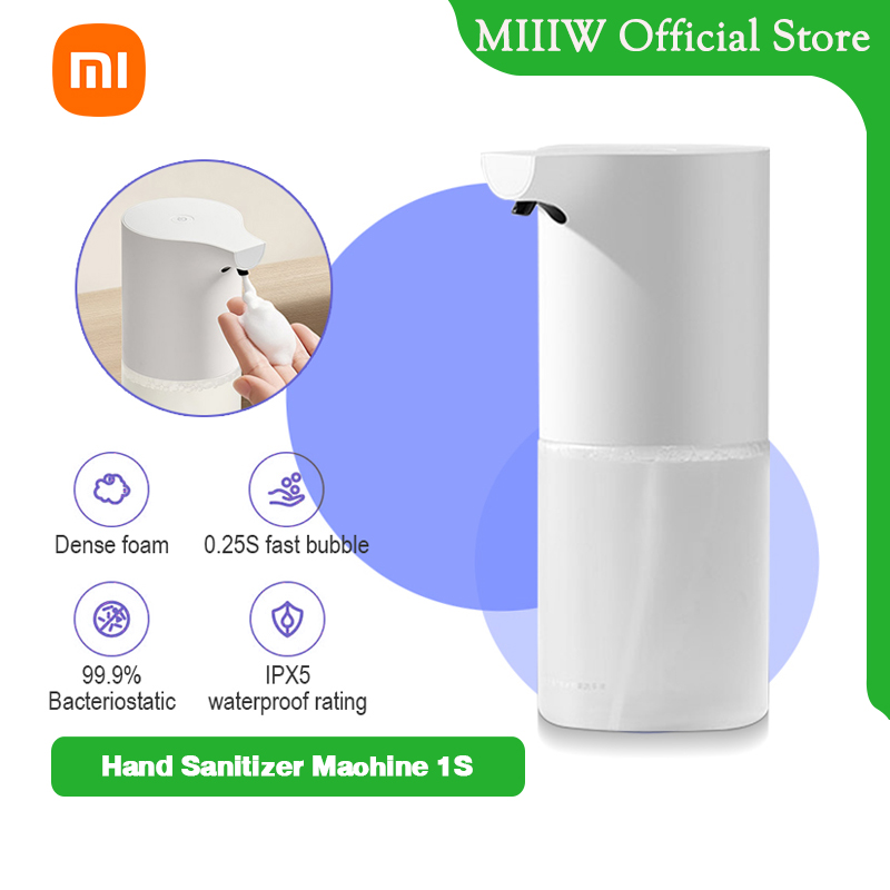 Xiaomi Mijia เครื่องจ่ายสบู่อัตโนมัติ Automatic Soap Dispenser 1S เครื่องปล่อยโฟมล้างมืออัตโนมัติ กำจัดเชื้อแบคทีเรียได้ ราคา 259 บาท*ส่งฟรี
