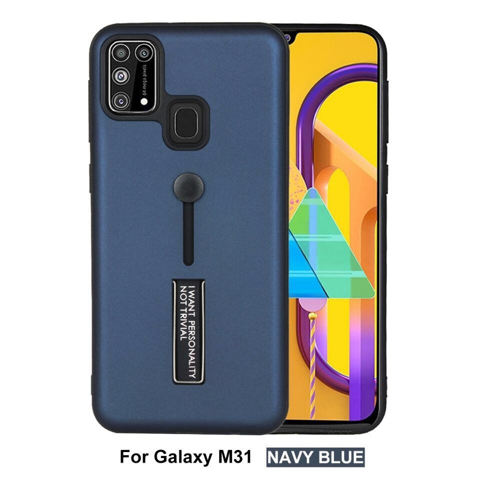 เคสโทรศัพท์มือถือกันตก Case Samsung Galaxy M31 / M21 สายคล้องนิ้ว แหวน รุ่นใหม่ เลื่อนได้ เคสกันกระแทก สวยหรู สินค้